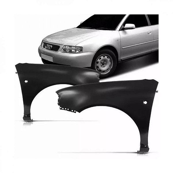 Para lama a3 audi de 1996 a 2000 lado direito com furo