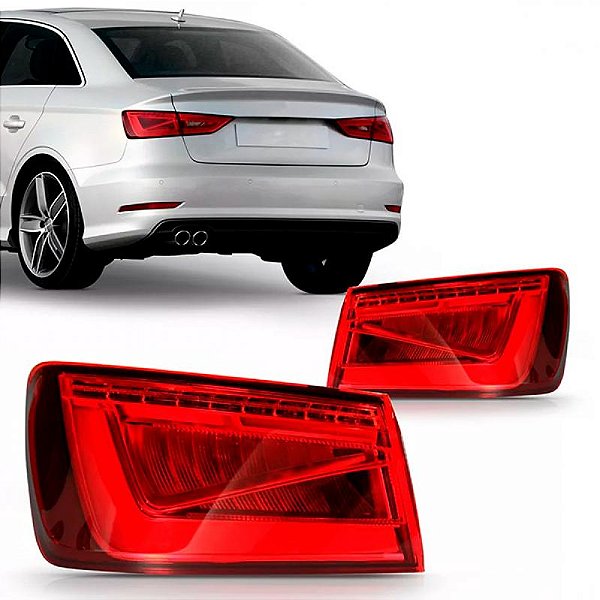 Lanterna a3 sedan audi de 2013 a 2016 traseira lado esquerdo com LED