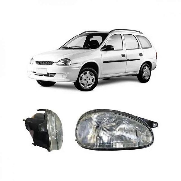 Farol corsa chevrolet de 1994 a 1999 lado direito
