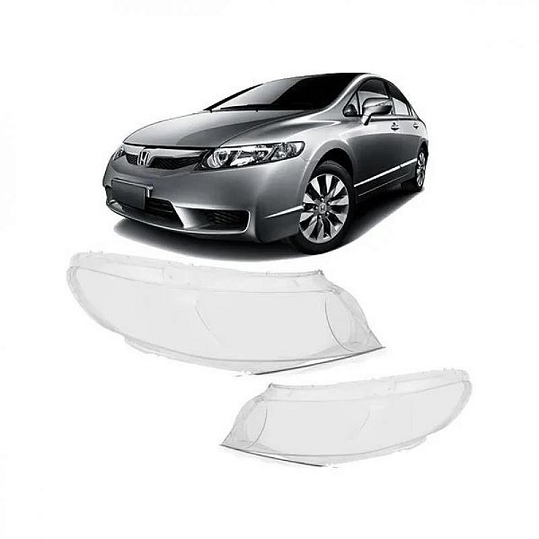 Lente de farol civic honda de 2007 a 2011 lado esquerdo