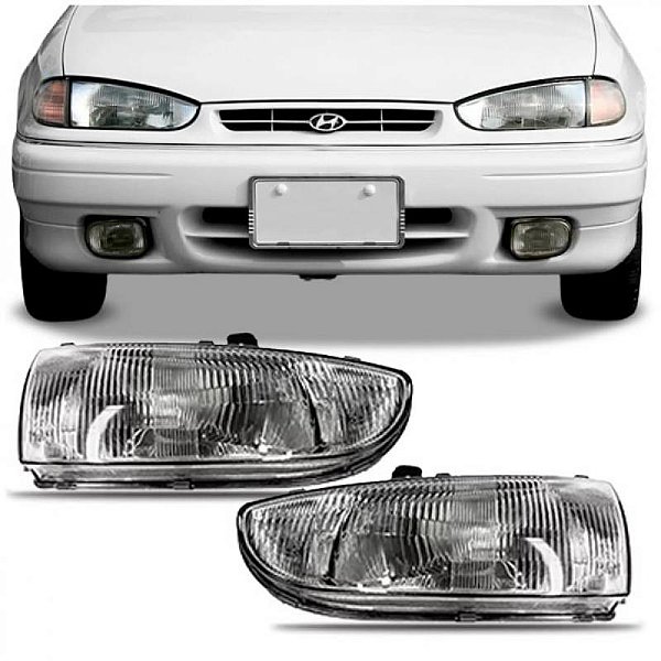 Farol elantra hyundai de 1995 a 1996 lado direito