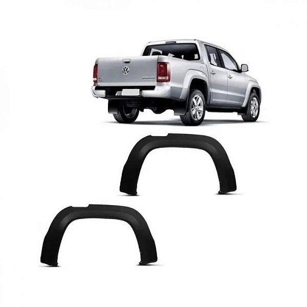 Moldura do vão da roda amarok volkswagen de 2010 a 2024 traseira lado direito cabine dupla