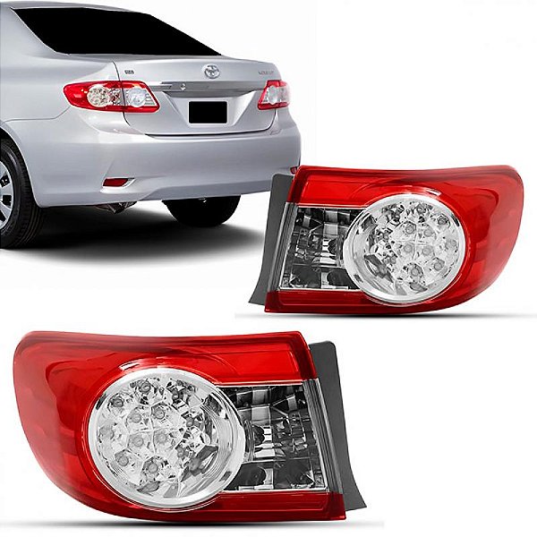 Lanterna corolla toyota de 2012 a 2013 lado direito traseira LED