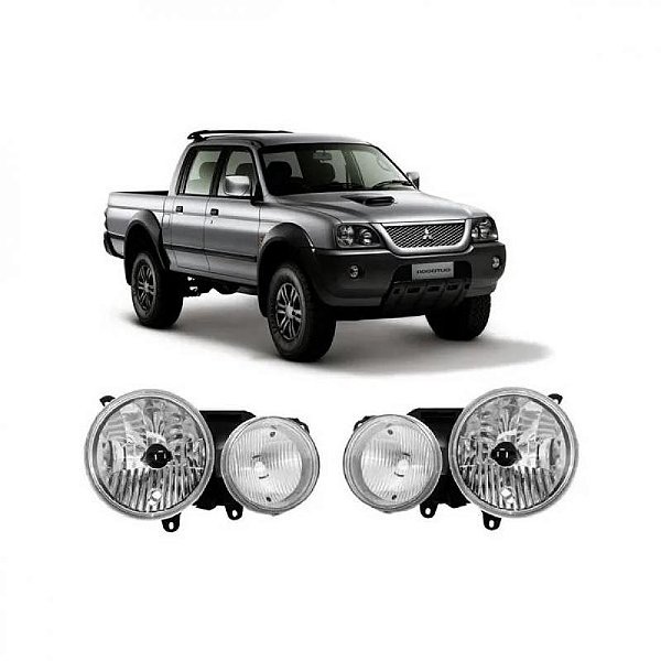 Farol l200 mitsubishi de 2004 a 2012 lado esquerdo duplo versões sport e outdoor