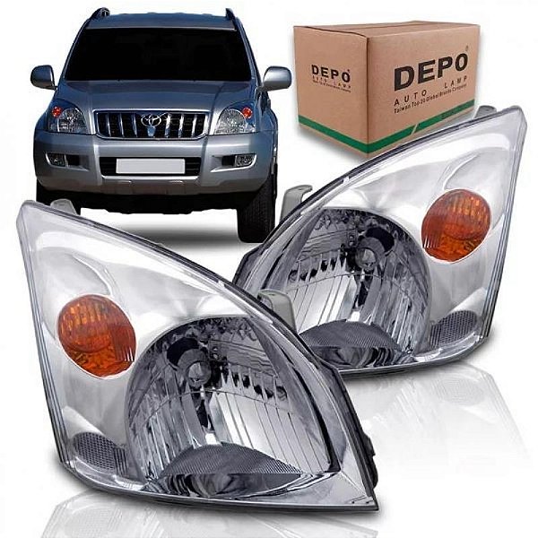Farol prado toyota de 2003 a 2009 lado direito