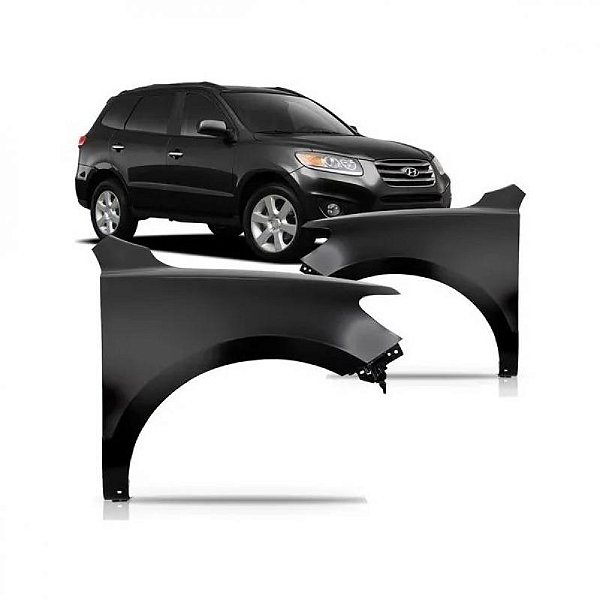 Para lama santa fe hyundai de 2010 a 2013 lado esquerdo sem furo
