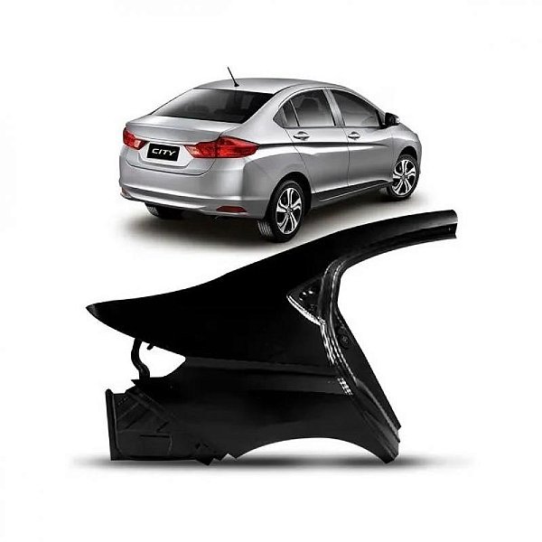 Lateral city honda de 2014 a 2021 traseira lado esquerdo