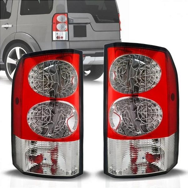 Lanterna discovery 4 land rover de 2009 a 2013 traseira lado direito cristal com LED