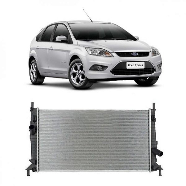 Radiador focus ford de 2009 a 2013 motor 1.6 ou 2.0 com ar câmbio manual ou automático