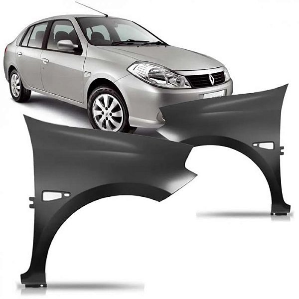 Para lama symbol renault de 2009 a 2013 lado direito com furo para pisca