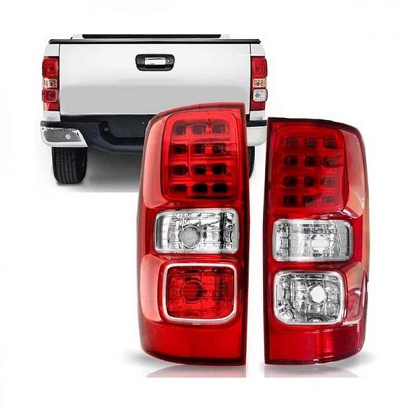 Lanterna s10 chevrolet de 2012 a 2024 traseira lado direito com LED