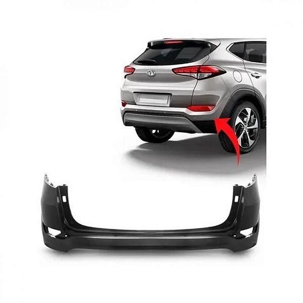 Para choque tucson hyundai de 2017 a 2022 traseiro superior