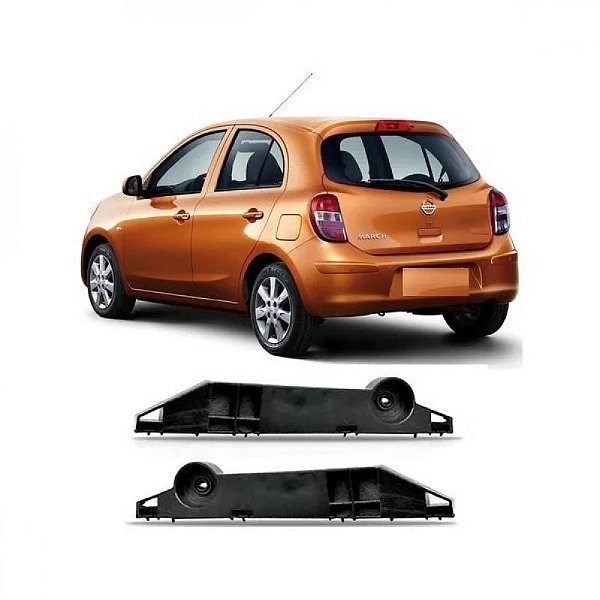 Suporte guia para choque march nissan de 2010 a 2014 traseiro lado esquerdo