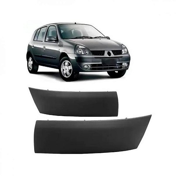 Moldura inferior para choque clio renault de 2003 a 2005 dianteira lado direito