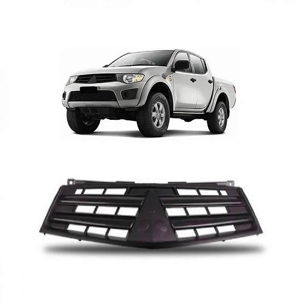 Grade do radiador triton mitsubishi de 2012 a 2014 cinza escuro