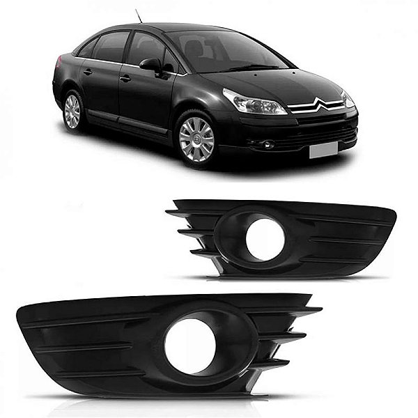 Grade do para choque c4 citroën de 2008 a 2014 dianteira lado direito com furo