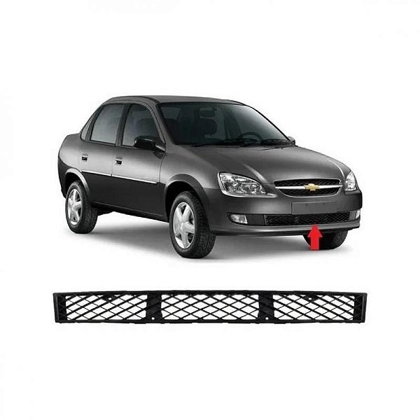 Grade do para choque corsa classic chevrolet de 2010 a 2016 dianteira central