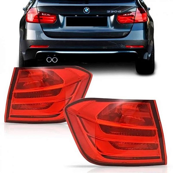 Lanterna série 3 bmw de 2013 a 2016 traseira lado esquerdo com LED