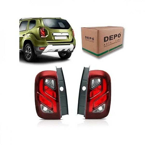 Lanterna duster renault de 2016 a 2020 traseira lado direito com LED