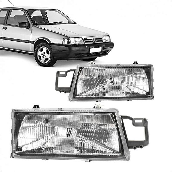 Farol tempra station wagon fiat de 1991 a 1995 lado esquerdo com regulagem superior