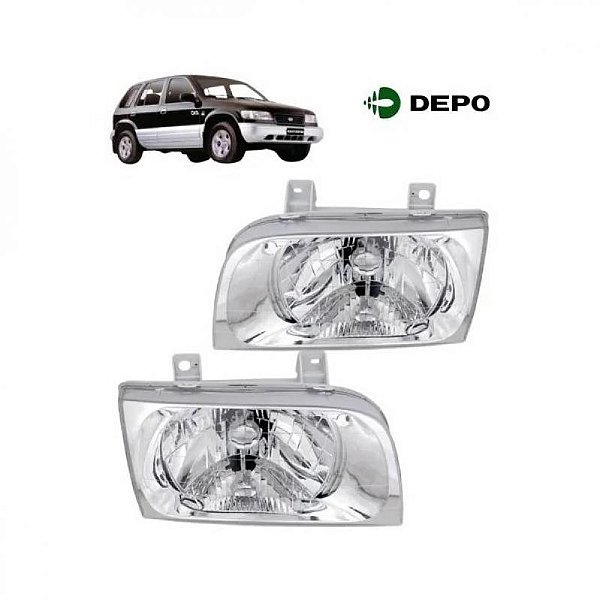Farol sportage kia de 1998 a 2002 lado direito sem lâmpada