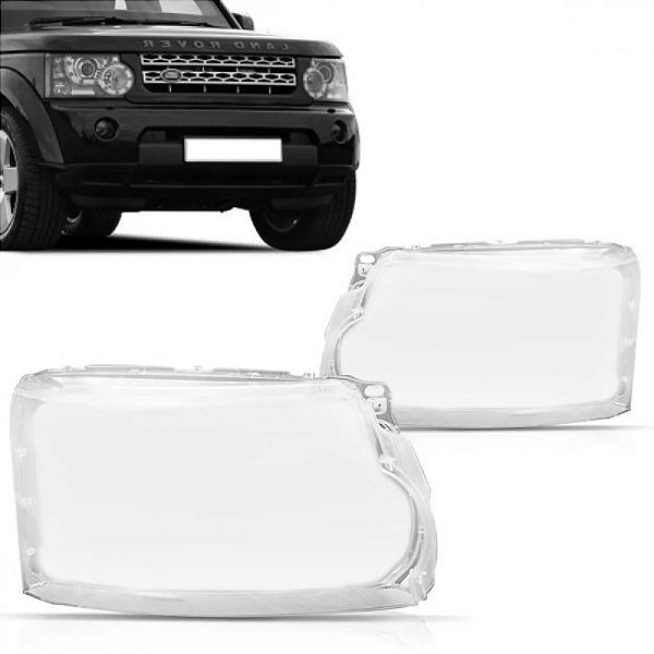 Lente de farol discovery 4 land rover de 2014 a 2016 lado direito