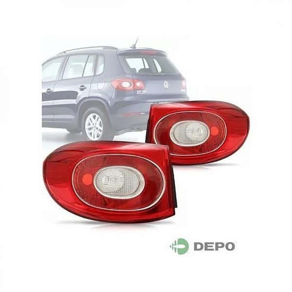 Lanterna tiguan volkswagen de 2009 a 2011 traseira lado esquerdo
