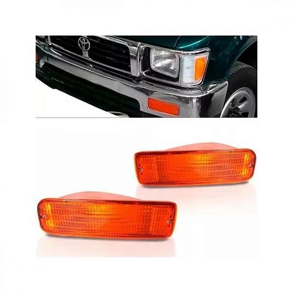 Lanterna hilux toyota de 1992 a 2001 lado esquerdo dianteira para para choque com tração quatro por quatro e quatro por dois