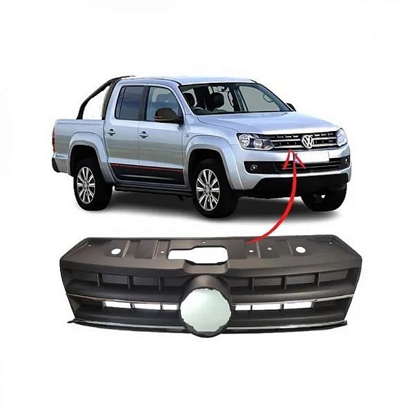 Grade do radiador amarok volkswagen de 2013 a 2016 sem friso