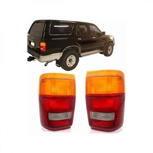 Lanterna hilux sw4 toyota de 1992 a 1995 lado direito traseira tricolor diesel