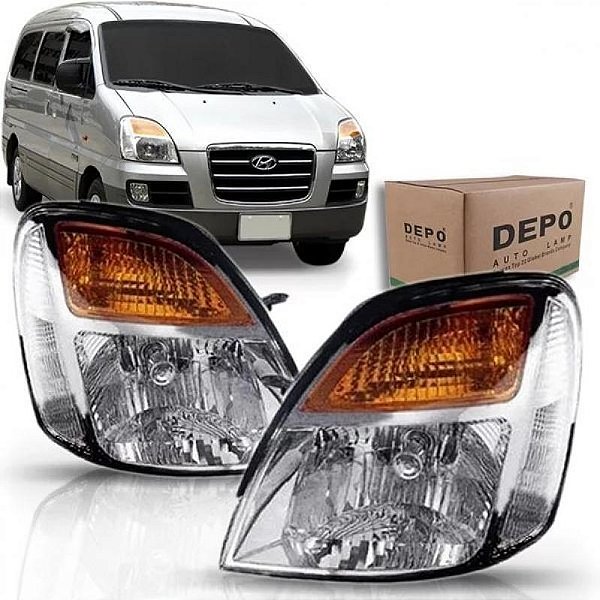 Farol starex hyundai de 2005 a 2007 lado esquerdo