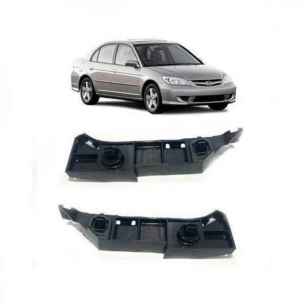Suporte guia para choque civic honda de 2004 a 2006 dianteiro lado esquerdo