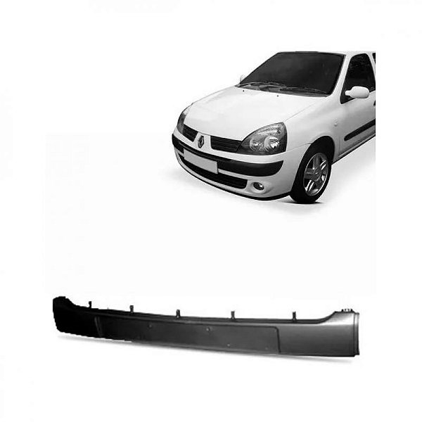 Moldura inferior para choque clio renault de 2003 a 2005 dianteira central