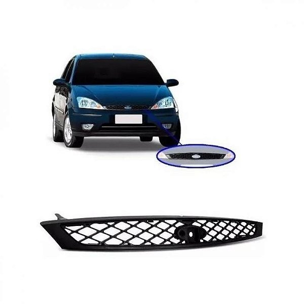 Grade do radiador focus ford de 2004 a 2008 carcaça preta