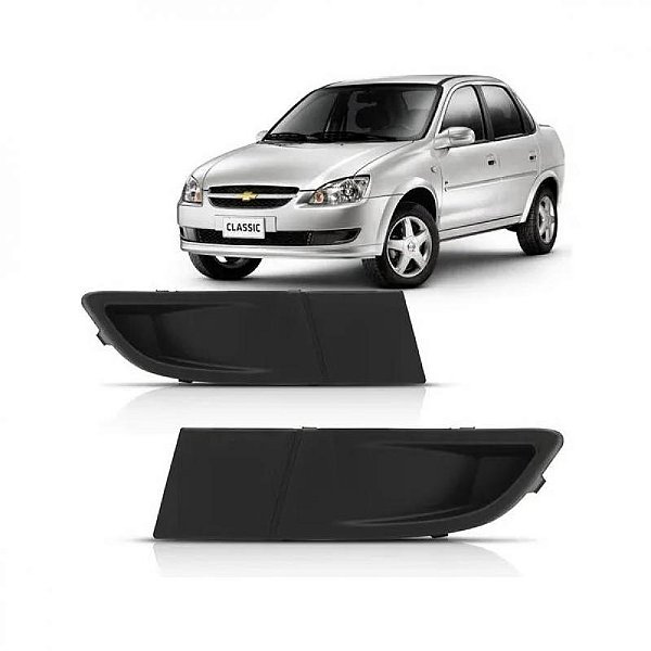 Grade do para choque corsa classic chevrolet de 2010 a 2016 dianteira lado esquerdo sem furo