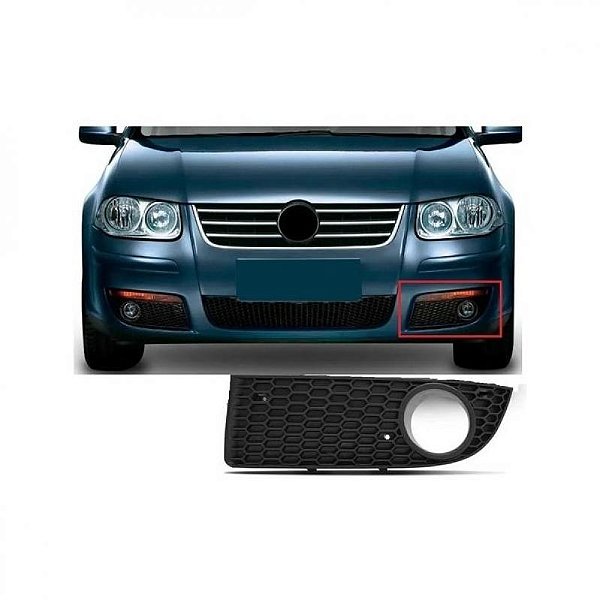 Grade do para choque bora volkswagen de 2008 a 2011 dianteira lado esquerdo com furo