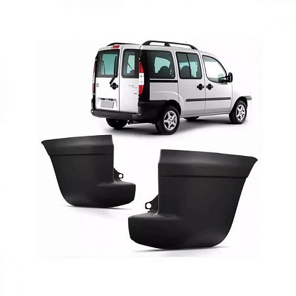 Para choque doblo fiat de 2001 a 2008 traseiro lado esquerdo