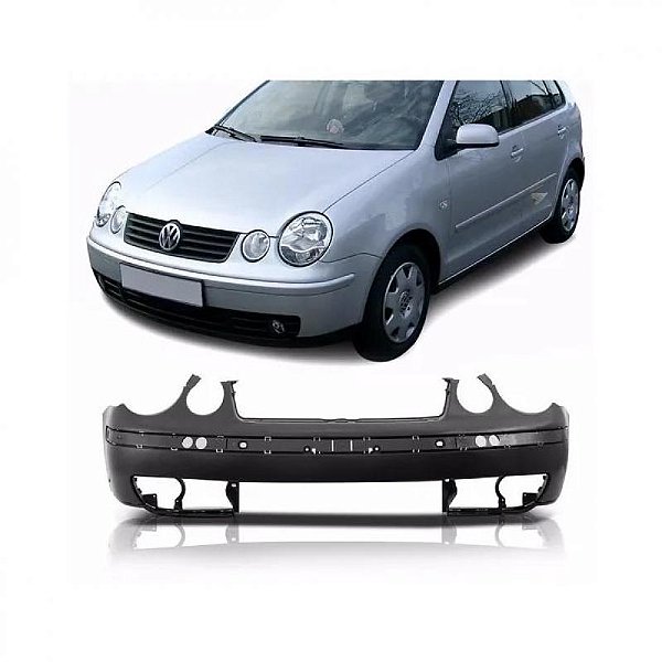 Para choque polo volkswagen de 2003 a 2006 dianteiro sem grades sem moldura sem spoiler