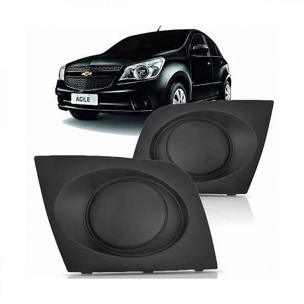 Grade para choque agile chevrolet de 2009 a 2014 dianteira lado esquerdo sem furo