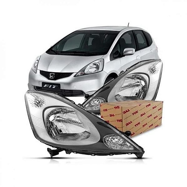 Farol fit honda de 2009 a 2012 lado direito manual sem soquete