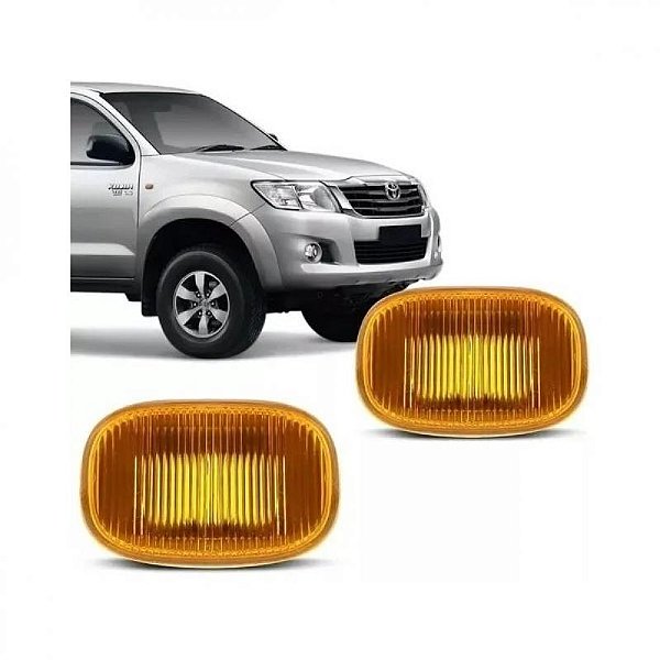 Lanterna hilux toyota de 2005 a 2015 lateral lado direito âmbar picape e sw4