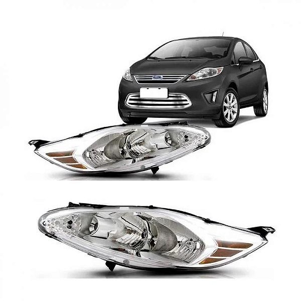 Farol fiesta ford de 2011 a 2013 lado esquerdo manual mexicano