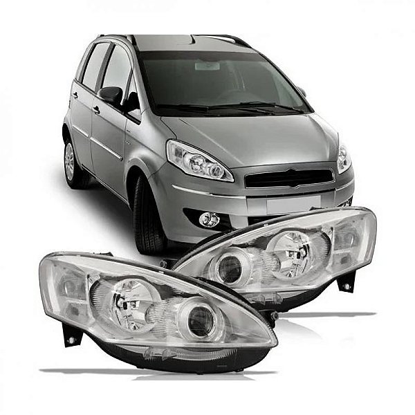 Farol idea fiat de 2011 a 2016 lado direito cromado