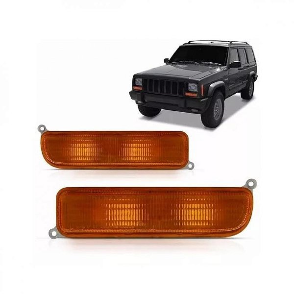 Lanterna cherokee jeep de 1997 a 2002 dianteira inferior lado direito âmbar sport