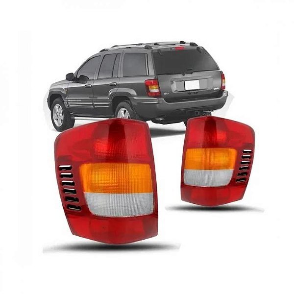 Lanterna grand cherokee jeep de 1999 a 2004 traseira lado direito tricolor