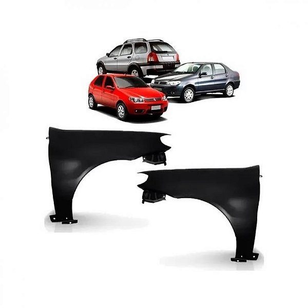 Para lama palio fiat de 2004 a 2015 e siena fiat de 2004 a 2011 dianteiro lado esquerdo tipo zoiao