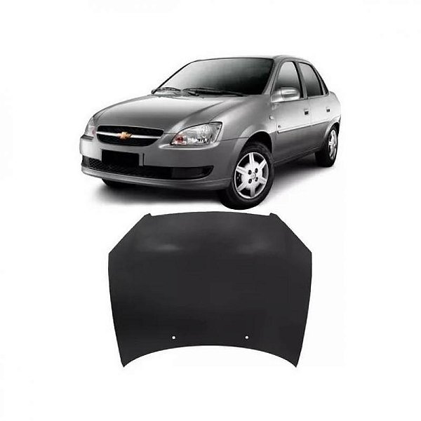 Capô corsa classic chevrolet de 2010 a 2016 com furo para esguicho