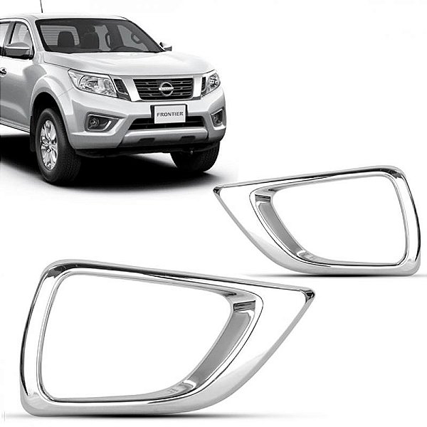 Grade do para choque frontier nissan de 2017 a 2021 lado esquerdo dianteiro cromada