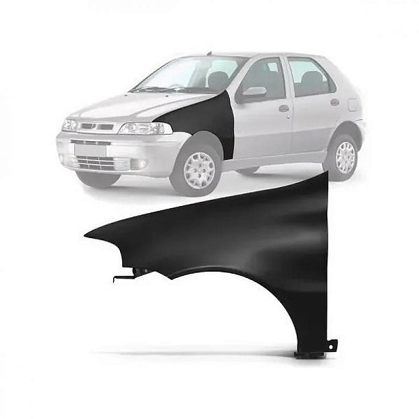 Para lama palio e siena fiat de 2001 a 2006 lado direito fire