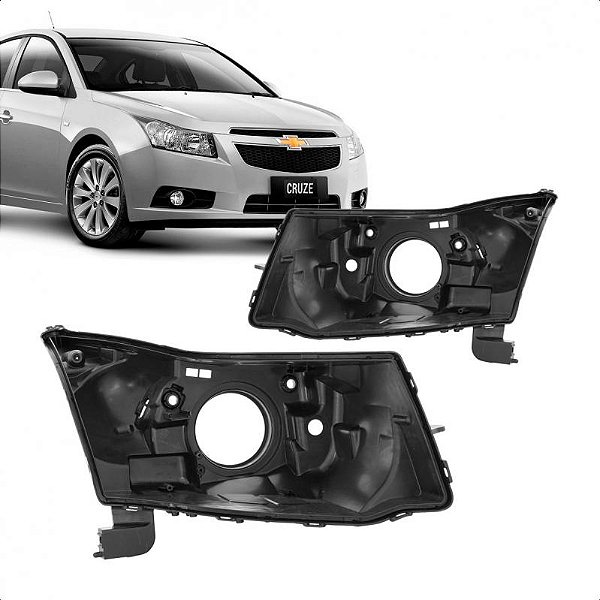 Carcaça de farol cruze chevrolet de 2011 a 2016 lado direito
